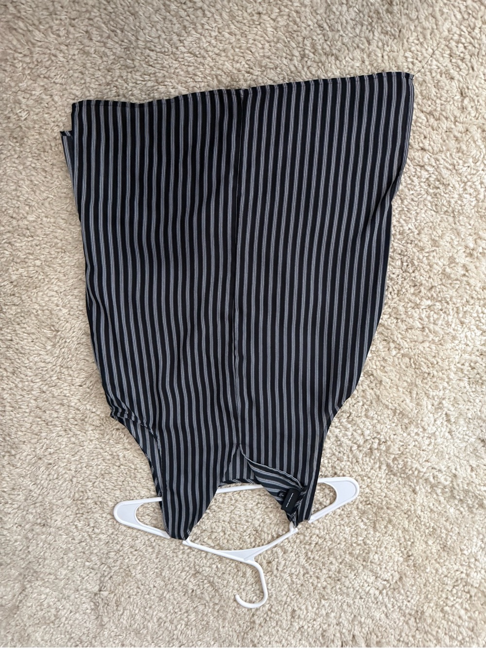 Who What Wear Black and Gray Striped Women’s Tank Top
